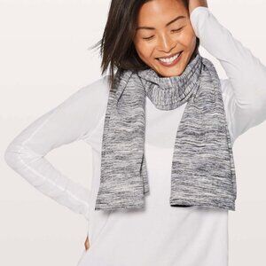 Lululemon Vinyasa Scarf Rulu Space Dye Camo Black White OS W9M67S Women's